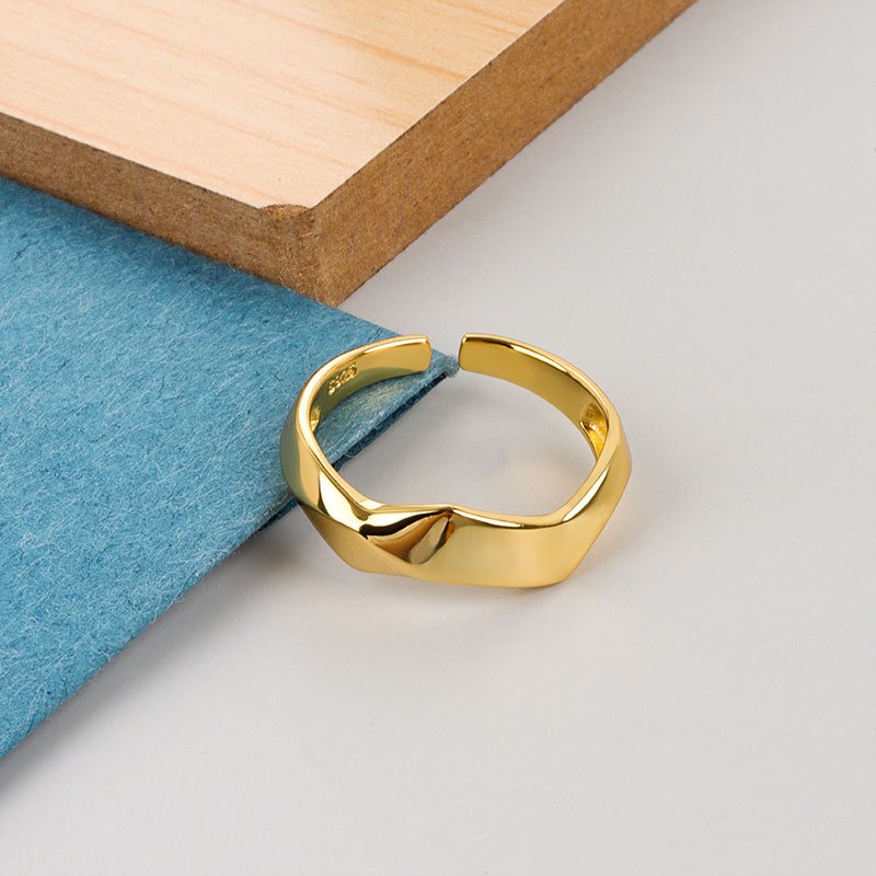 S925 sterling silver ring opening adjustable women's ring - Image 2