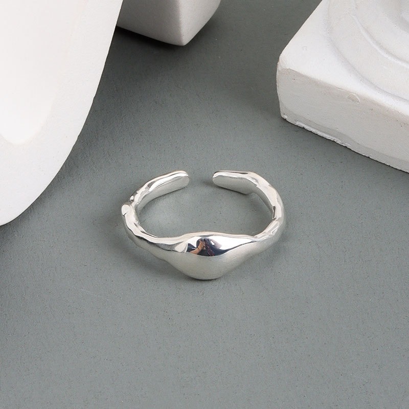 S925 sterling silver ring opening adjustable women's ring - Image 3