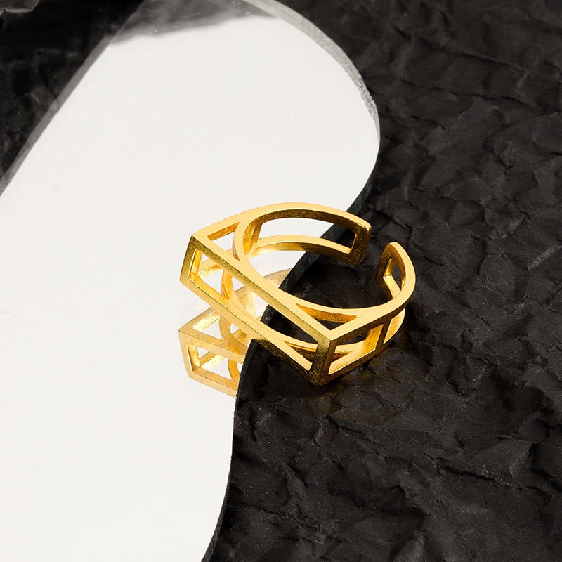 S925 sterling silver ring opening adjustable women's ring - Image 2