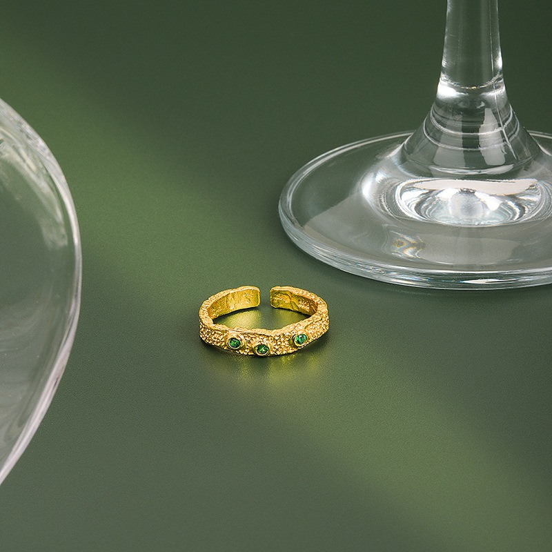 S925 sterling silver ring opening adjustable women's ring - Image 2