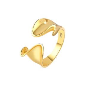 S925 sterling silver ring opening adjustable women's ring