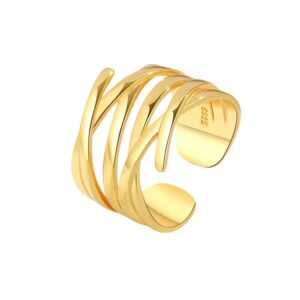 S925 sterling silver ring opening adjustable women's ring