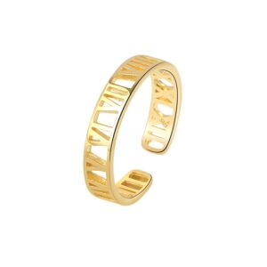 S925 sterling silver ring opening adjustable women's ring