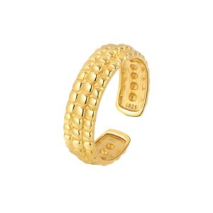 S925 sterling silver ring opening adjustable women's ring