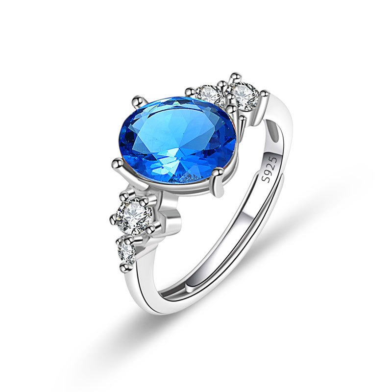 S925 sterling silver ring opening adjustable women's ring - Image 4