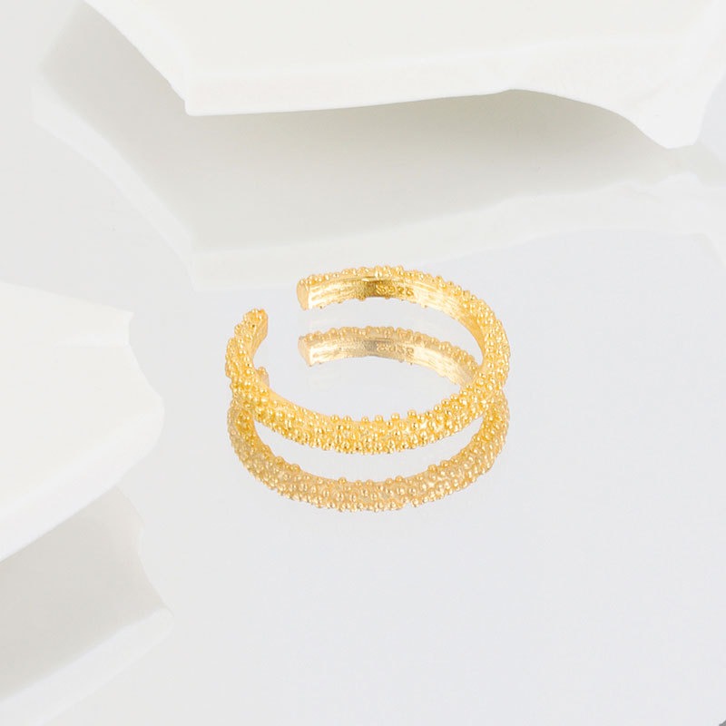 S925 sterling silver ring opening adjustable women's ring - Image 2