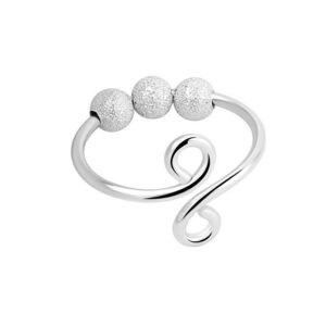 S925 sterling silver ring opening adjustable women's ring