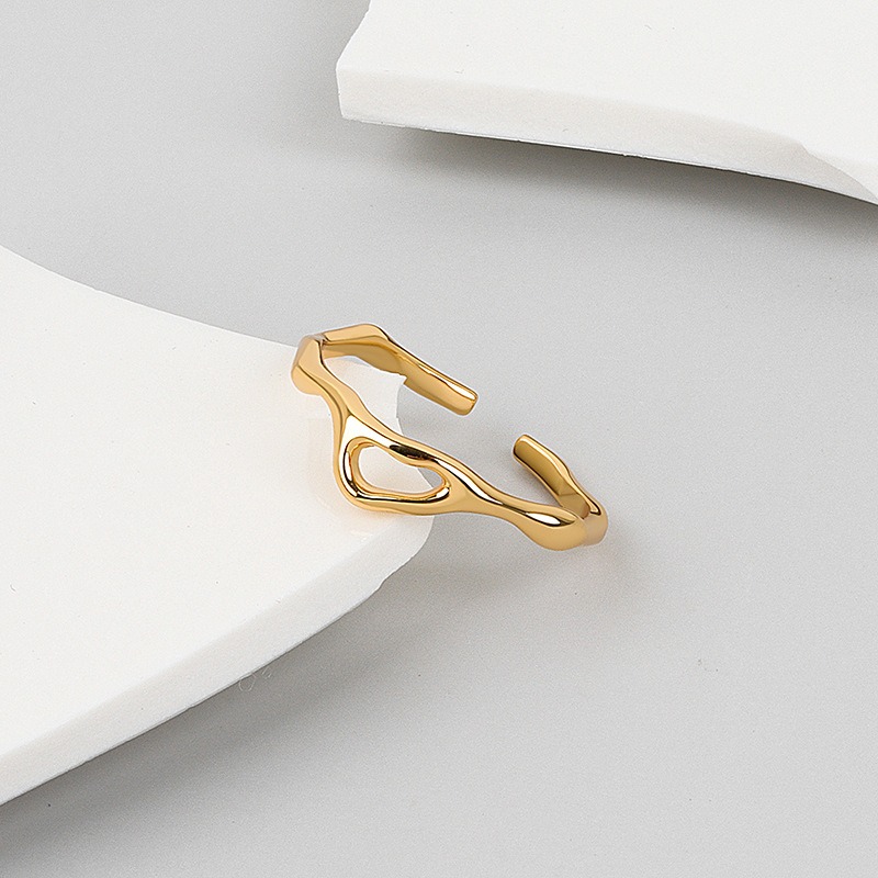 S925 sterling silver ring opening adjustable women's ring - Image 2