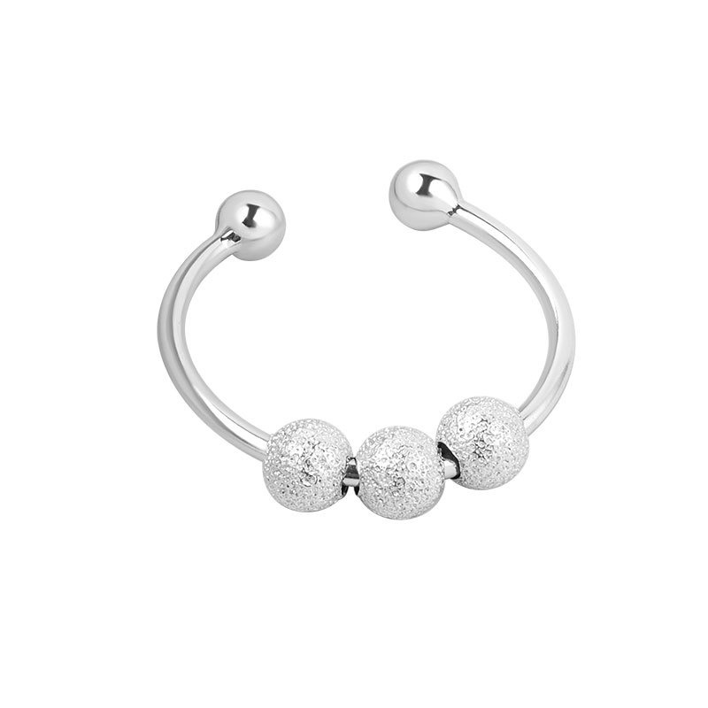 S925 sterling silver ring opening adjustable women's ring