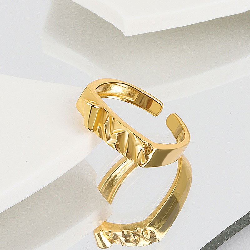 S925 sterling silver ring opening adjustable women's ring - Image 2