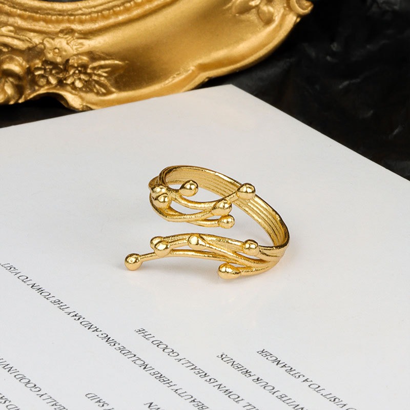 S925 sterling silver ring opening adjustable women's ring - Image 2