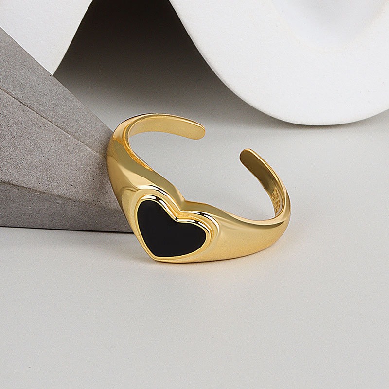 S925 sterling silver ring opening adjustable women's ring - Image 2