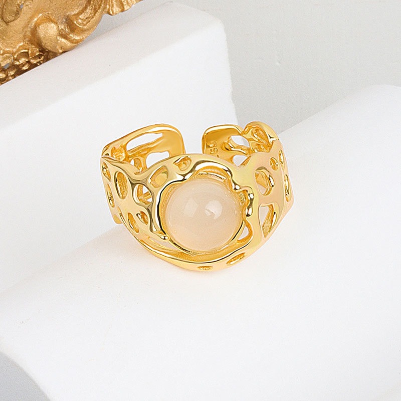 S925 sterling silver ring opening adjustable women's ring - Image 2