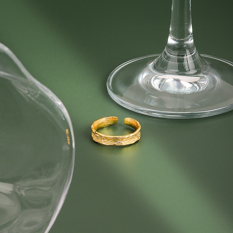 S925 sterling silver ring opening adjustable women's ring - Image 2