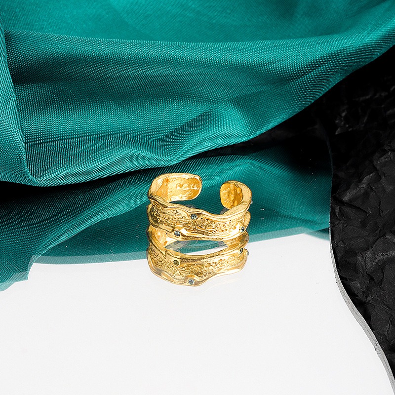 S925 sterling silver ring opening adjustable women's ring style - Image 2