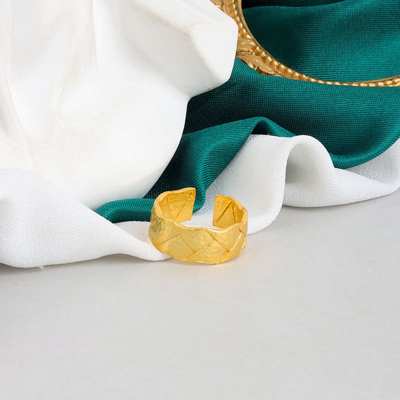 S925 sterling silver ring opening adjustable women's ring style - Image 2