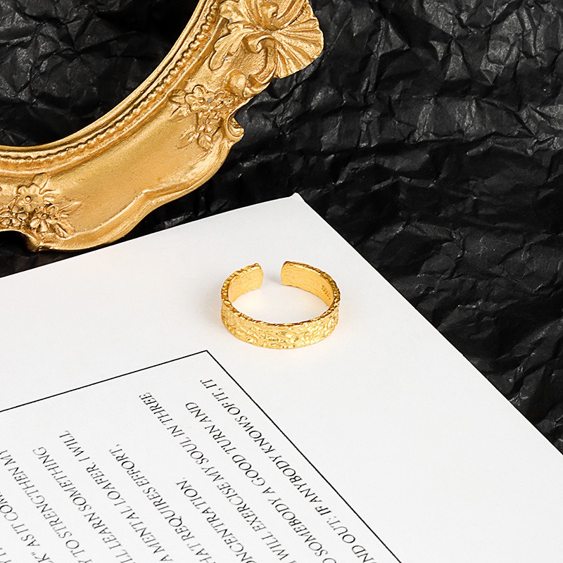 S925 sterling silver ring opening adjustable women's ring style - Image 2