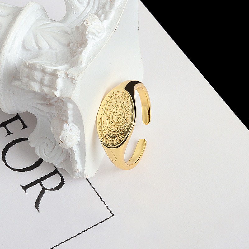 S925 sterling silver ring opening adjustable women's ring style - Image 2