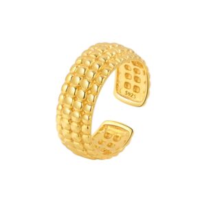 S925 sterling silver ring opening adjustable women's ring style