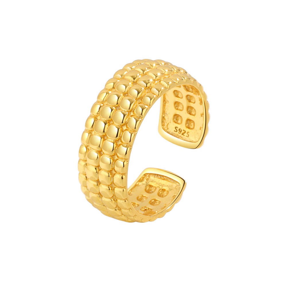 S925 sterling silver ring opening adjustable women's ring style