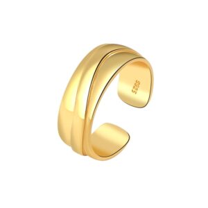 S925 sterling silver ring opening adjustable women's ring style