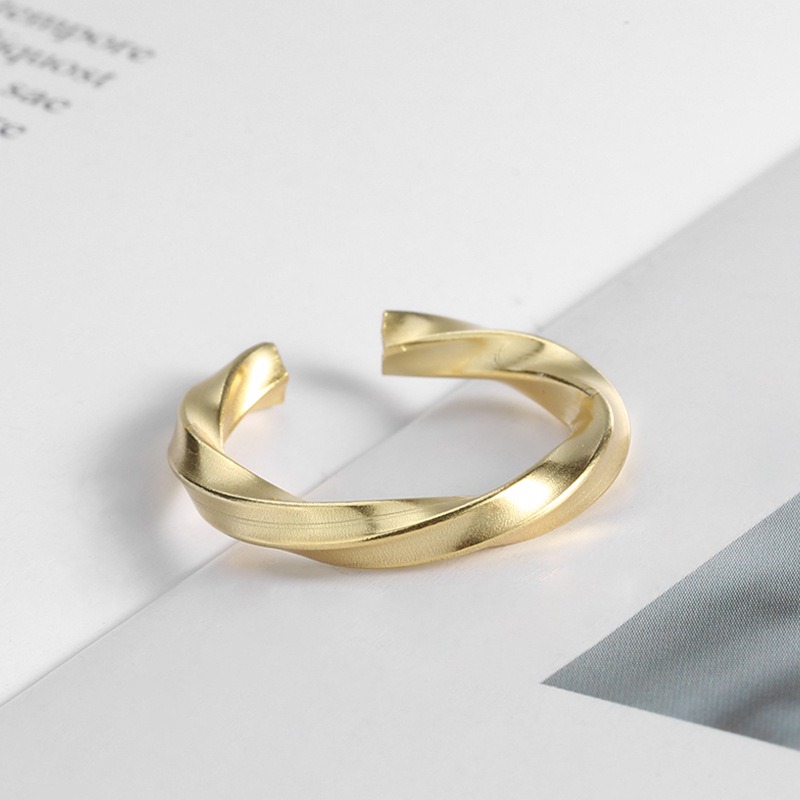 S925 sterling silver ring opening adjustable women's ring style - Image 2