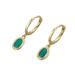 S925 sterling silver stud earrings starry green enamel stud earrings