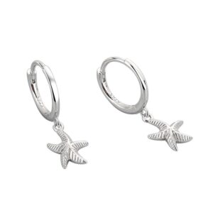 S925 sterling silver stud earrings starfish earrings
