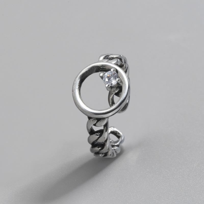 S925 sterling silver ring opening adjustable women's ring - Image 2