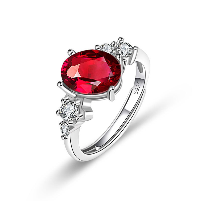 S925 sterling silver ring opening adjustable women's ring - Image 3