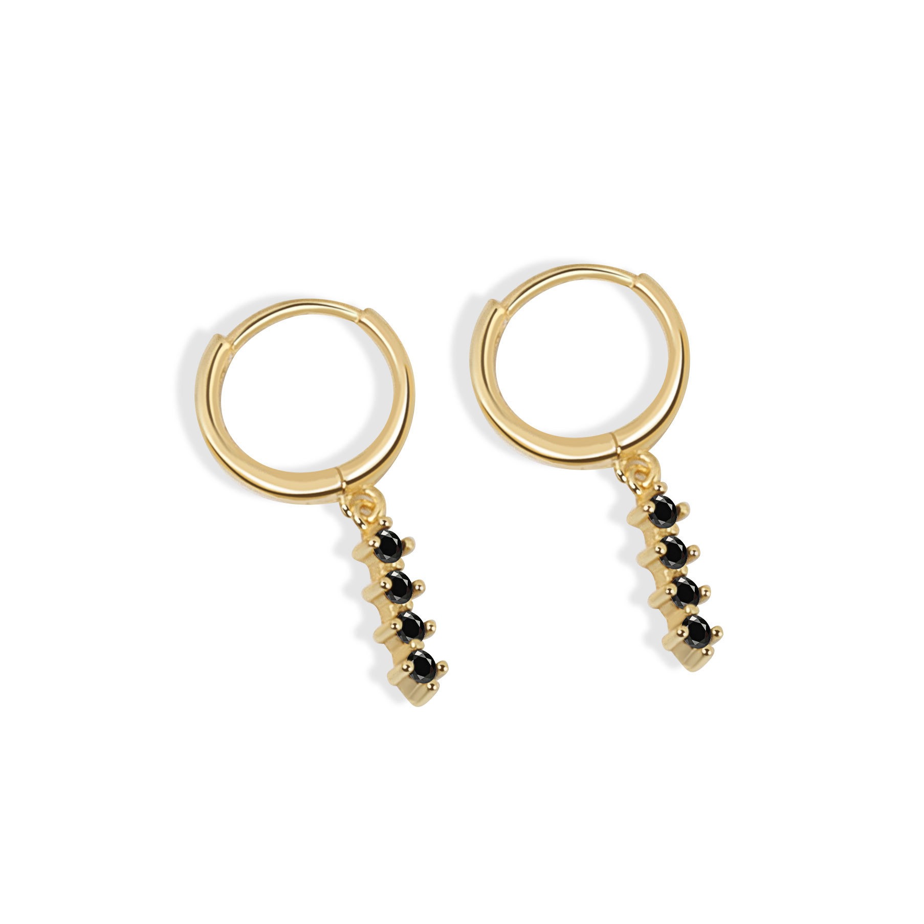 S925 sterling silver stud earrings round - Image 5