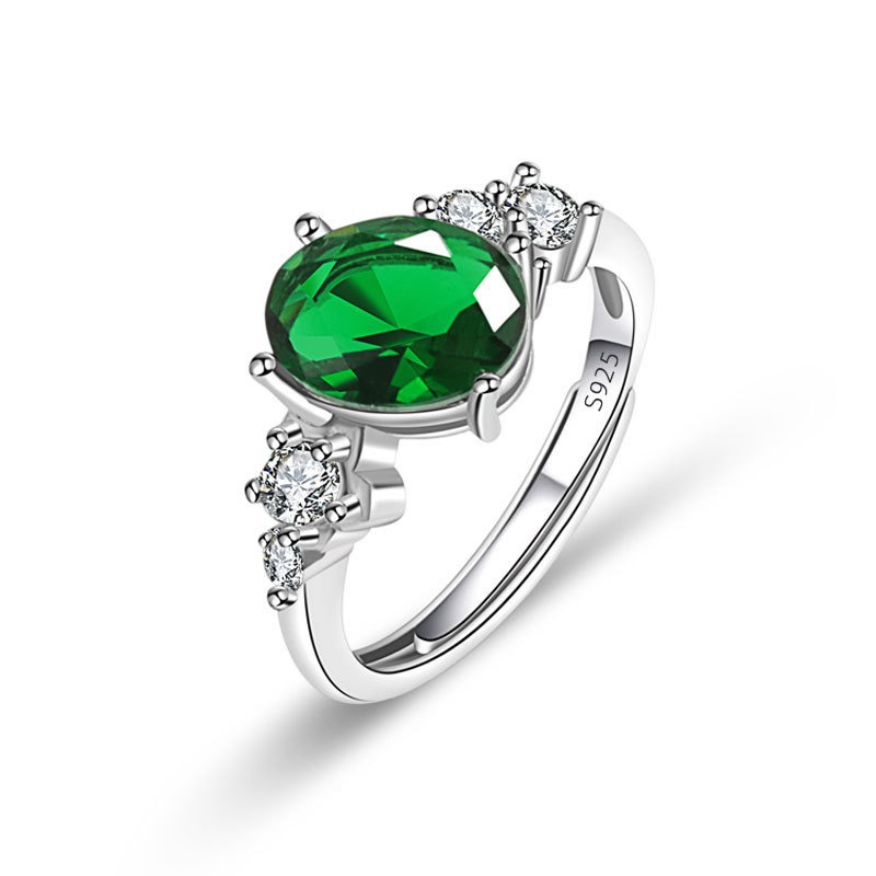 S925 sterling silver ring opening adjustable women's ring - Image 2