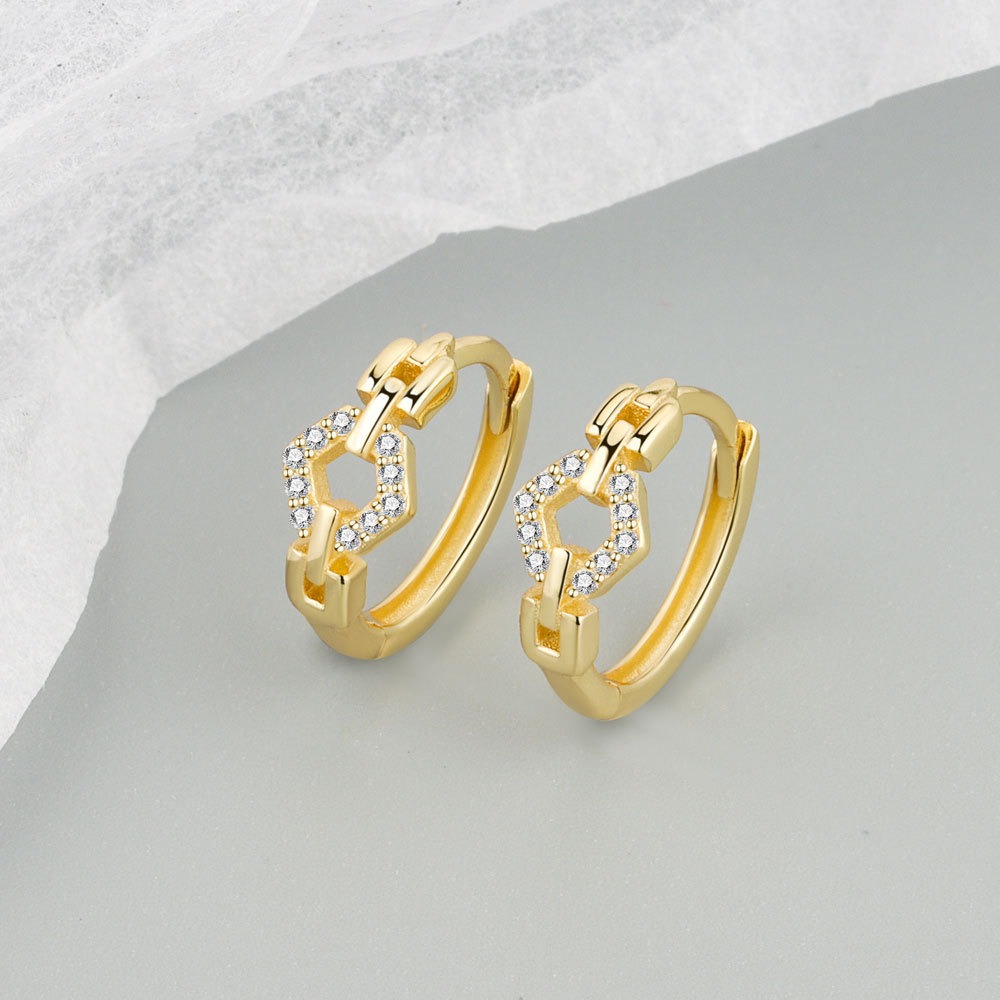 S925 sterling silver stud earrings - Image 2