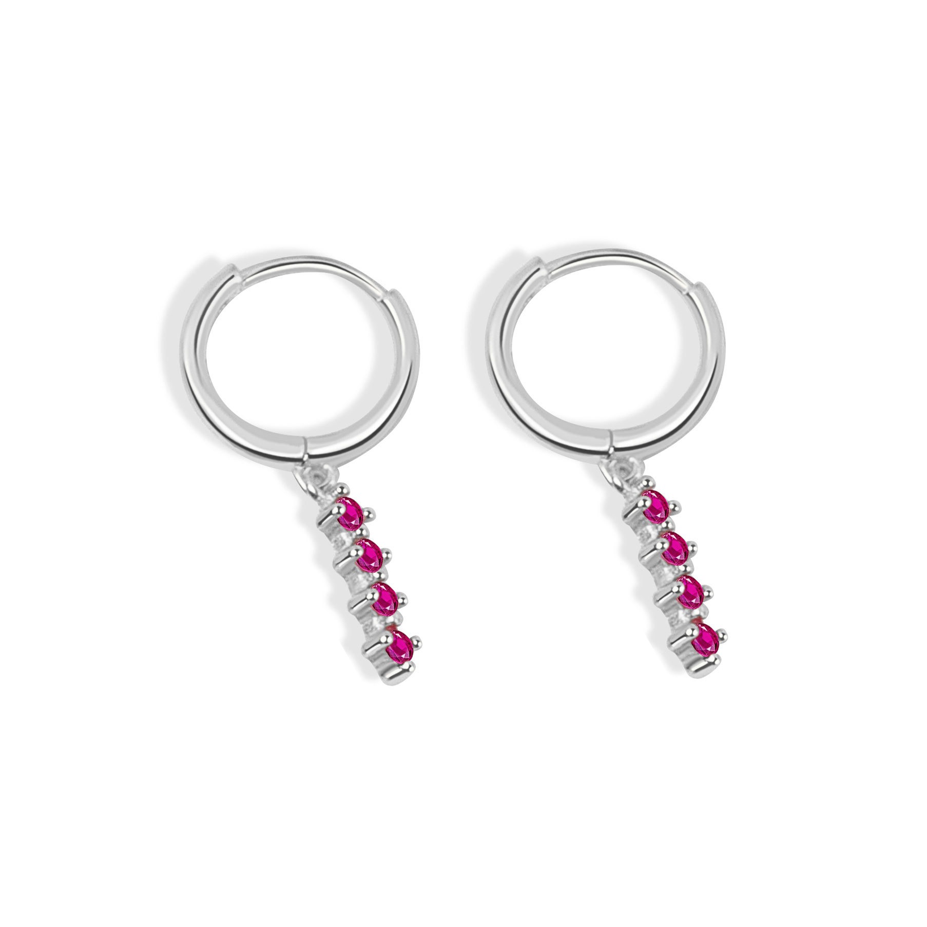 S925 sterling silver stud earrings round - Image 6