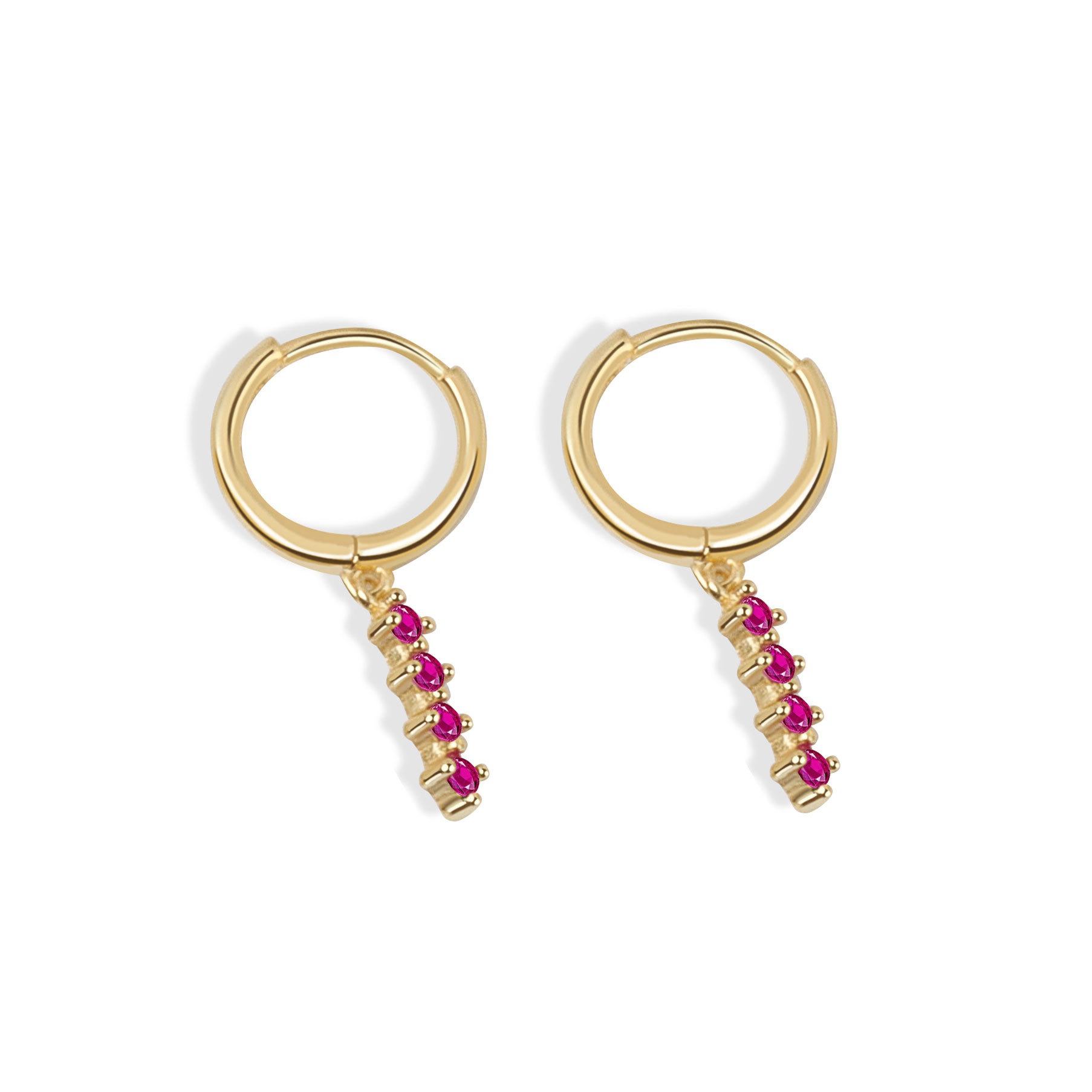 S925 sterling silver stud earrings round - Image 7