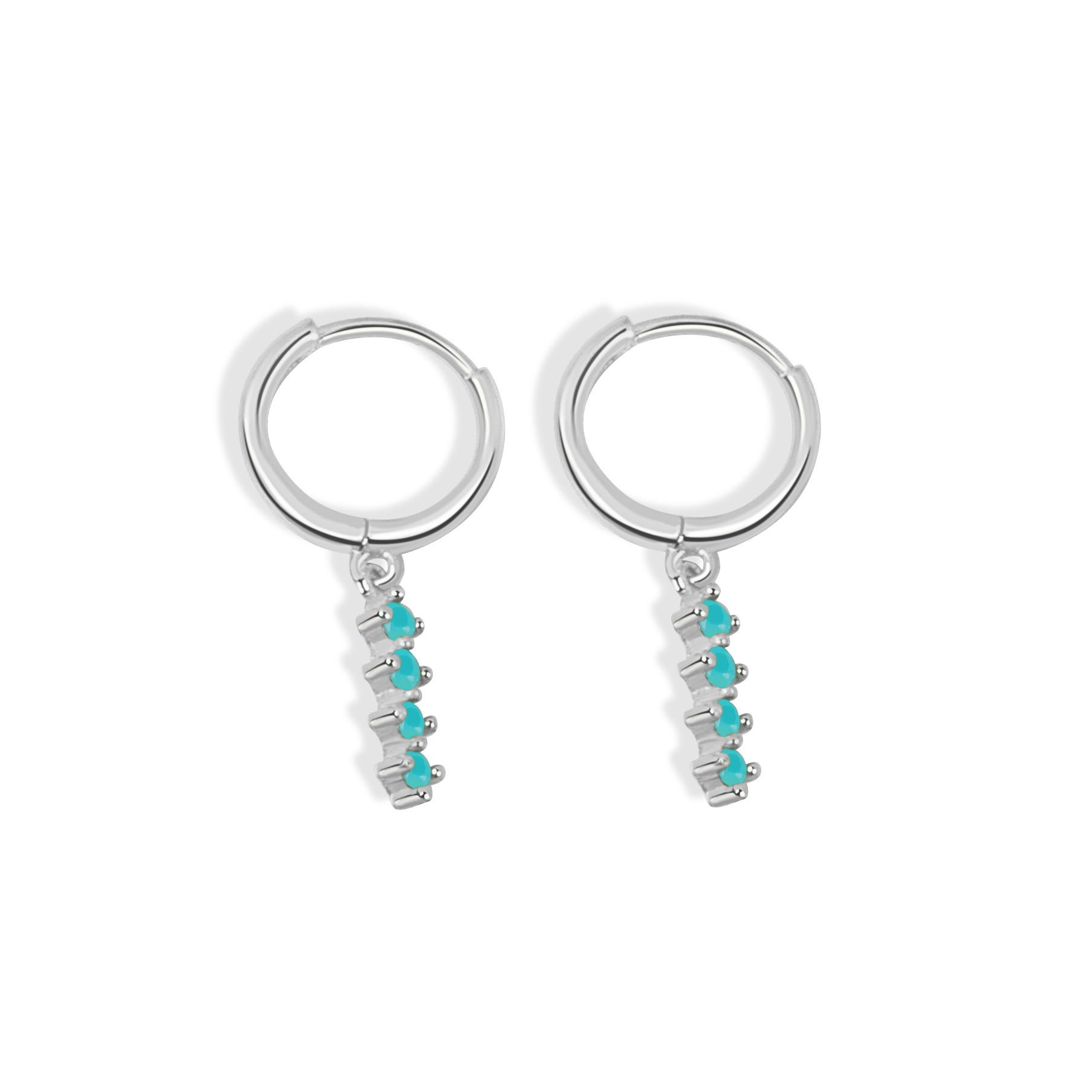 S925 sterling silver stud earrings round - Image 8