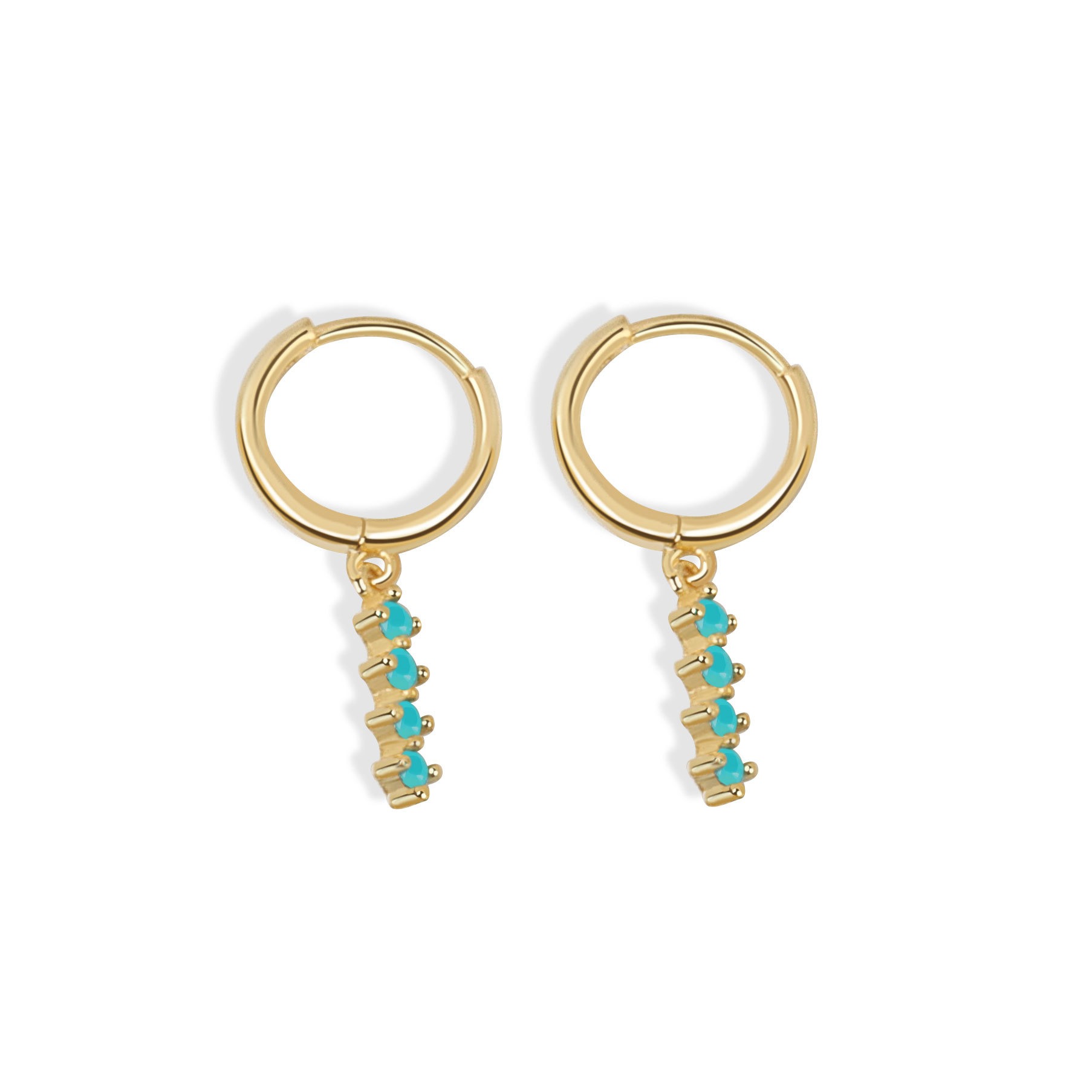 S925 sterling silver stud earrings round - Image 9