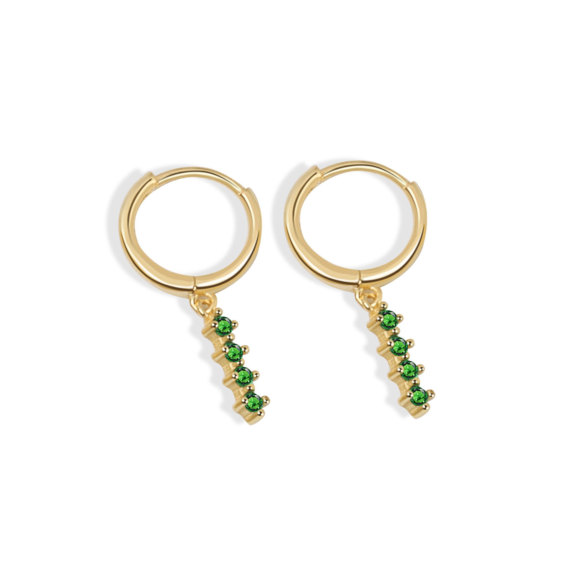 S925 sterling silver stud earrings round - Image 11