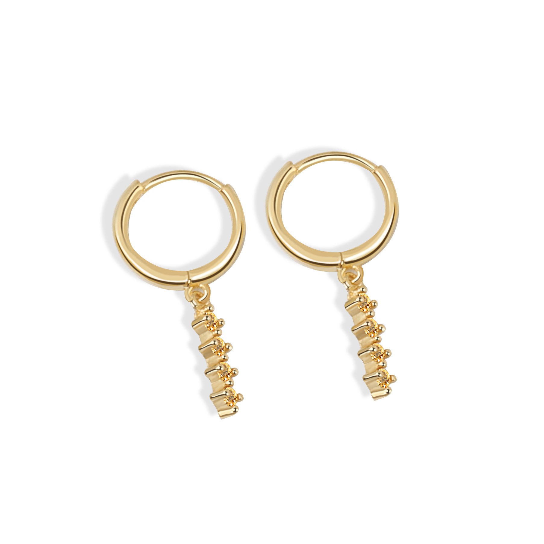 S925 sterling silver stud earrings round - Image 13