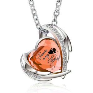 Heart Urn Necklace for Ashes for Women Girl Cremation Jewelry with Crystals Memorial Lockets Urn Pendant for Human Ashes