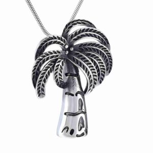 Cremation Jewelry Coconut Tree Cremation Urn Necklace Mini cremation urn to commemorate the deceased relatives/pets