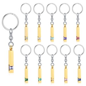 Cremation Keychain for Ashes memorial jewelry Zircon Black Cube Urn Necklace Memorial Ashes Keepsake Cremation Pendant for Love