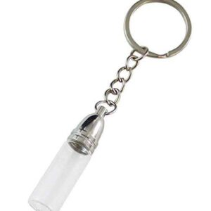 11*35mm Titanium steel urn bottle pendant commemorate pets ashes perfume bottle pendant jewelry urn keyChain