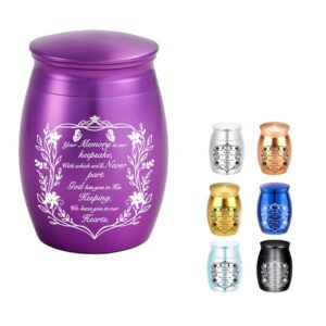 Cremation Jewelry Stainless Steel Human Ash Jar Aluminum Mini Commemorative Jar Love Memory Pet Ash Commemorative Urn