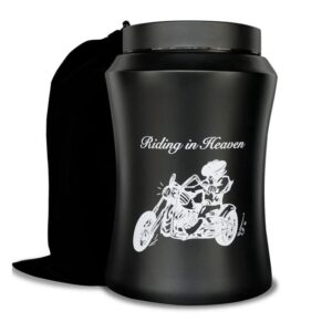 Large cremation motorcycle suitable for adult ashes up to 220 pounds, decorative Urn suitable for commemorating loved ones