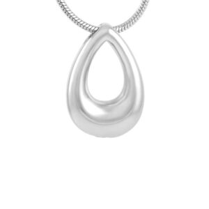 Cremation jewelry stainless steel teardrop commemorative urn necklace for human/pet ashes Cremation jewelry pendant souvenir urn