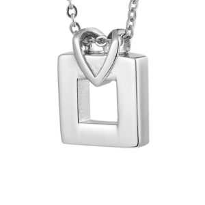 Cremation Jewelry Urns Necklace Ash Necklace Urn Silver Stainless Steel Non standard Shape Commemorative Ash Jewelry