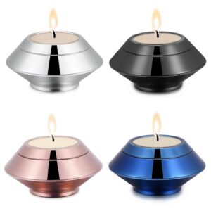 Small Urns for Human Ashes Adult Female, Urns with Candle Holder for Ashes, Mini Cremation Keepsake Urn, Baby Urn for Human/Pet