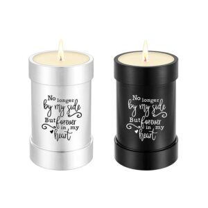 Small Urn in Human Ashes Cremation Candle Urns Mini Keepsak for Ashes of Loved Ones-No Longer by My Side But Forever in My Heart