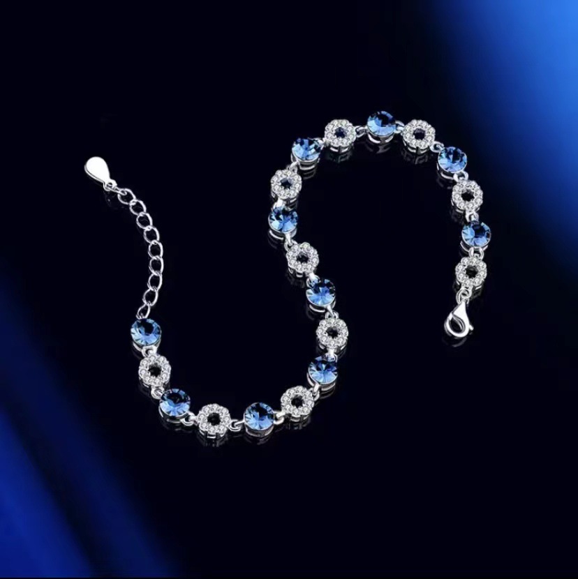 S925 Sterling Silver Ocean Heart Bracelet - Image 4